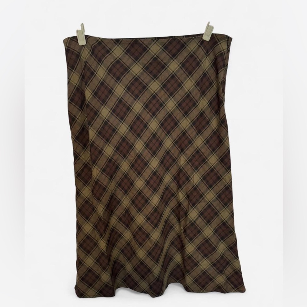 NWT Minga London Plaid Midi Skirt PLUS SIZE